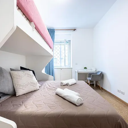 King Size Wifi Air Conditioning Tv50 10min Colosseo-trastevere * Rom